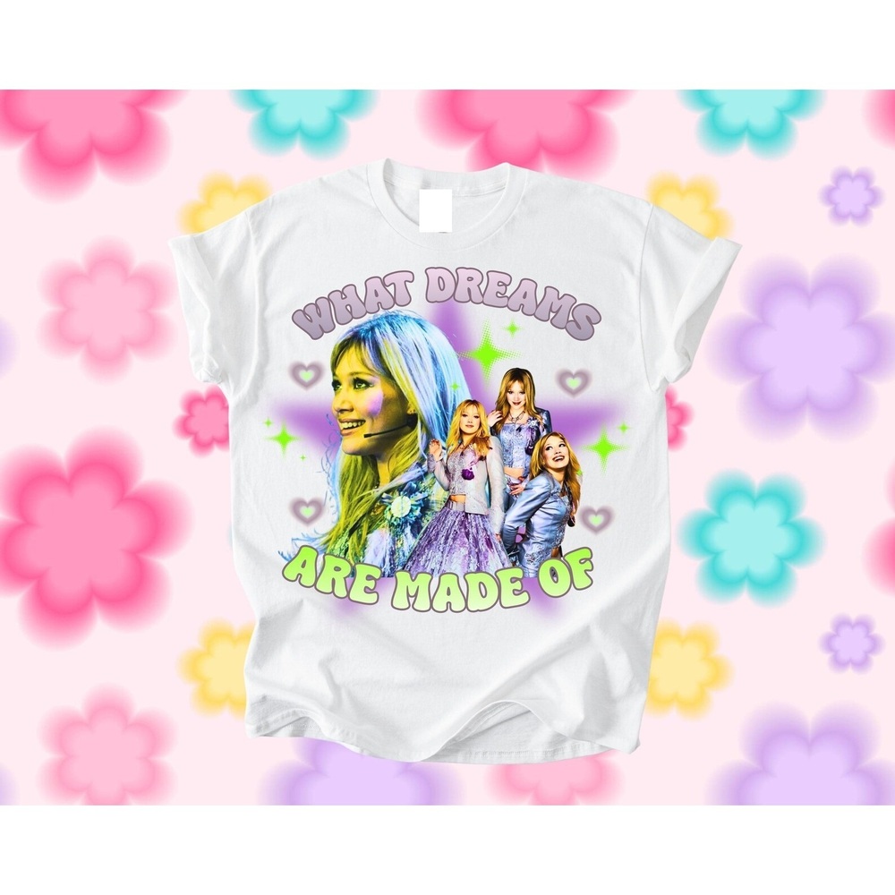 Hilary Duff Lizzie Movie Collage T-Shirt White